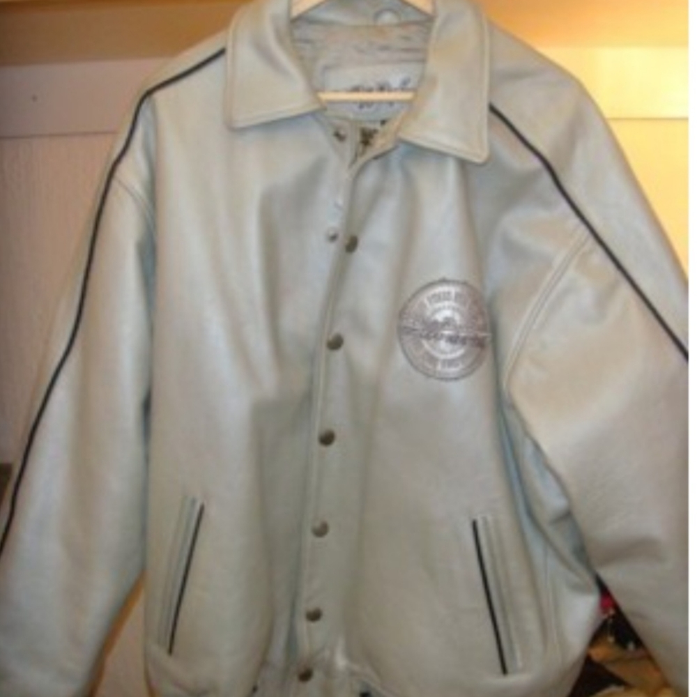 ORIGINAL DIRTY DENIM RUFF RYDERS LEATHER COAT